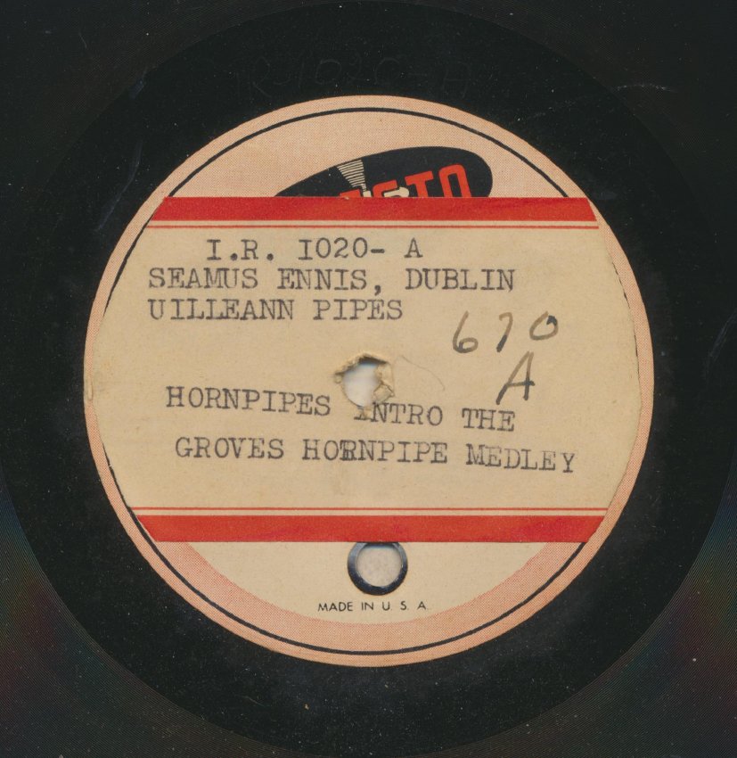 Seamus Ennis: The Groves Hornpipe Medley