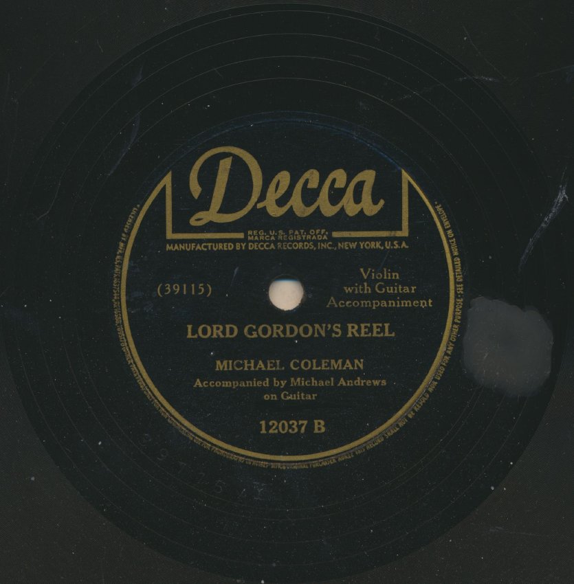 Michael Coleman and Michael Andrews: Lord Gordon's Reel